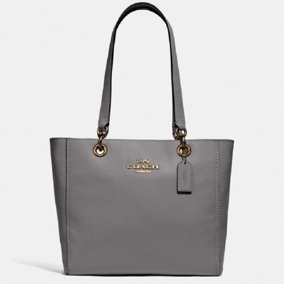 Coach Handbags - $218 *NEW* COACH Grey & Gold Tote